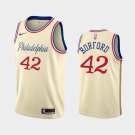Men's Philadelphia 76ers #42 Al Horford City Cream Jersey