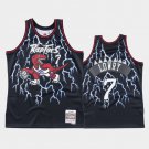 Men's Toronto Raptors #7 Kyle Lowry Black Lightning Jersey