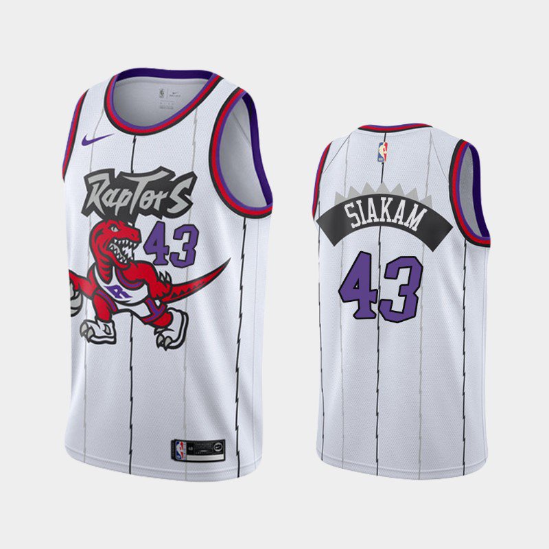 Men's Toronto Raptors #43 Pascal Siakam Jersey White