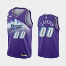 Men's Utah Jazz #00 Jordan Clarkson Swingman Jersey Purple