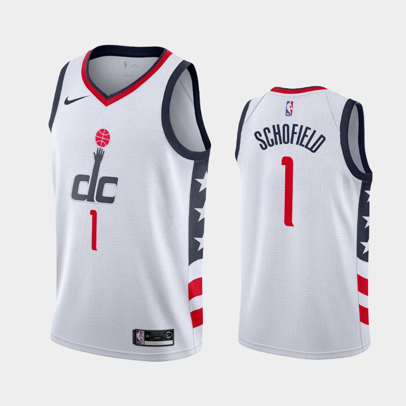 Men's Washington Wizards #1 Admiral Schofield City Jersey