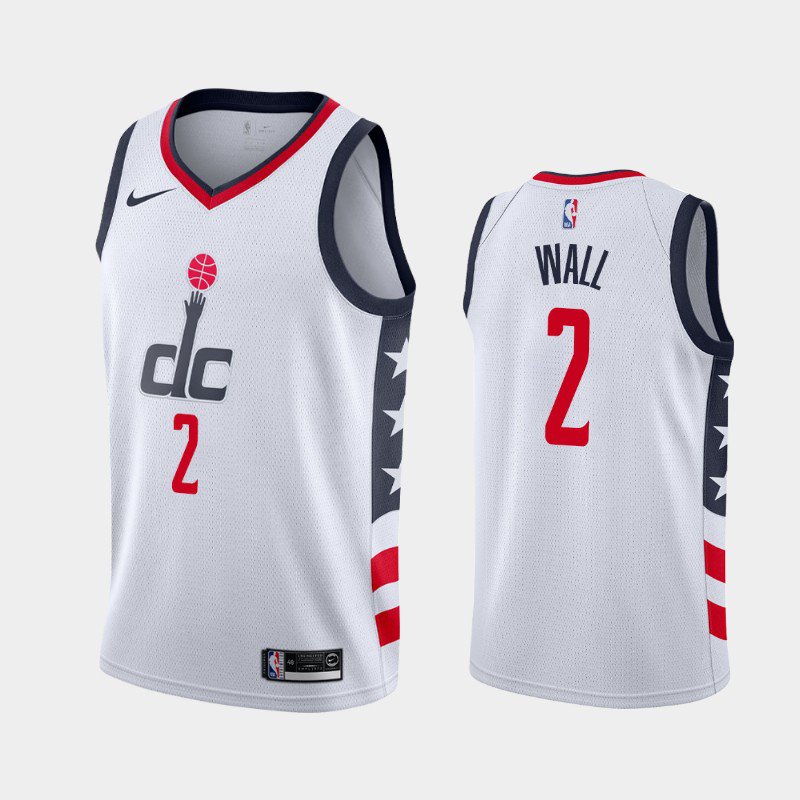 Men's Washington Wizards #2 John Wall City Jersey