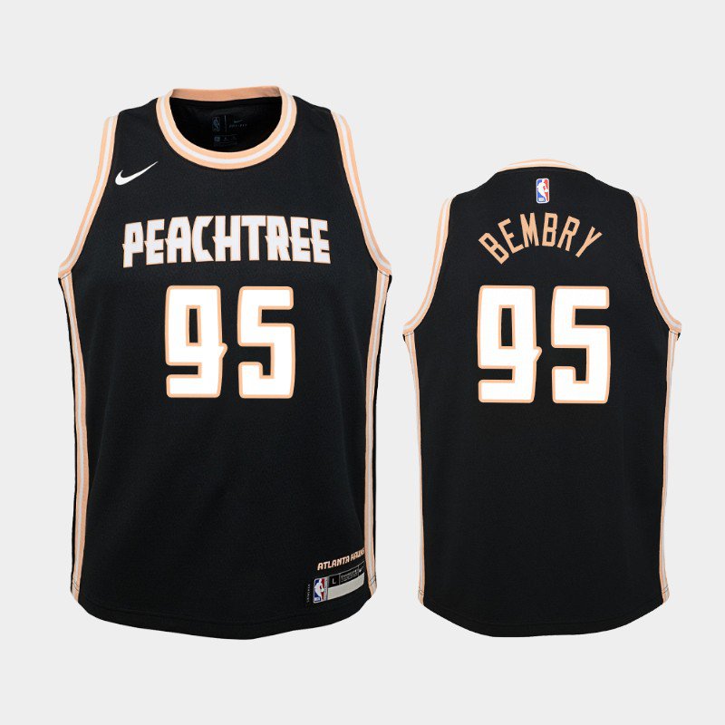 Women Atlanta Hawks #95 DeAndre' Bembry City Jersey