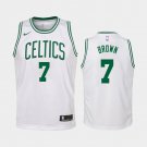Women Boston Celtics #7 Jaylen Brown Jersey White