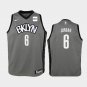 Women Brooklyn Nets #6 DeAndre Jordan Jersey Gray