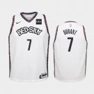 Women Brooklyn Nets #7 Kevin Durant City Jersey White