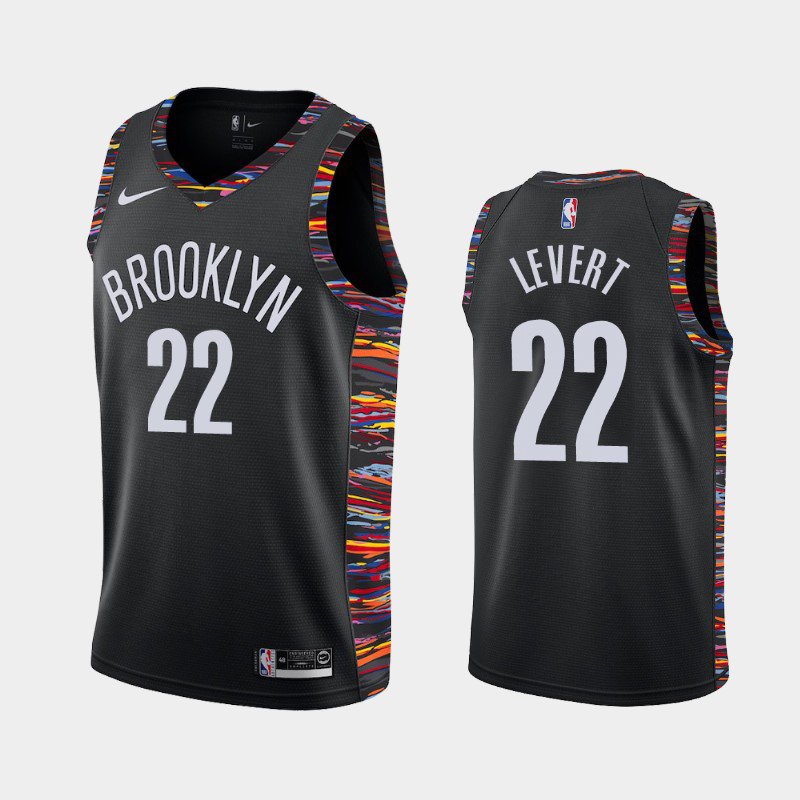 Women Brooklyn Nets #22 Caris LeVert City Jersey Black