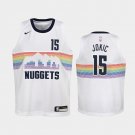 Women Denver Nuggets #15 Nikola Jokic City Jersey White
