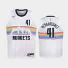 Women Denver Nuggets #41 Juan Hernangomez City Jersey White
