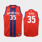 Women Detroit Pistons #35 Christian Wood City Jersey