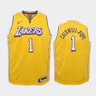 Women Los Angeles Lakers #1 Kentavious Caldwell-Pope  Gold City Jersey