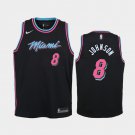 Women Miami Heat #8 Tyler Johnson Black City Jersey