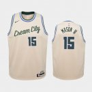 Women Milwaukee Bucks #15 Frank Mason City Jersey