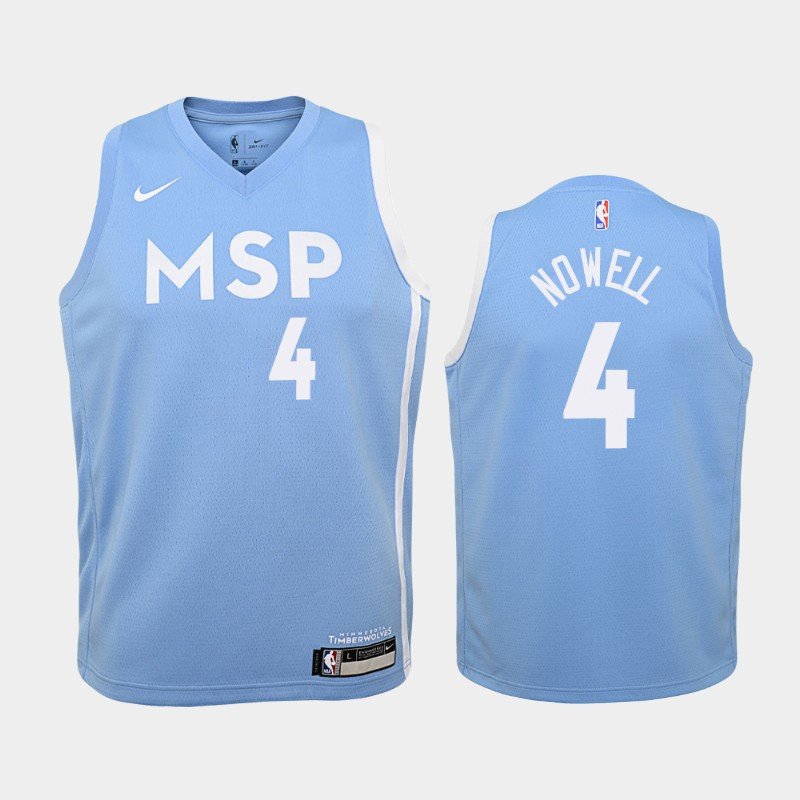 Women Minnesota Timberwolves #4 Jaylen Nowell City Jersey
