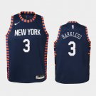 Women New York Knicks #3 Maurice Harkless City Jersey Navy
