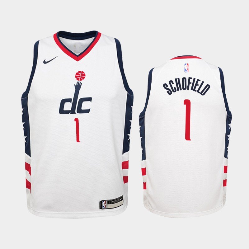 Women Washington Wizards #1 Admiral Schofield City Jersey