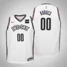 Youth Brooklyn Nets #00 Rodions-Kurucs City Jersey White