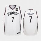 Youth Brooklyn Nets #7 Kevin Durant City Jersey White
