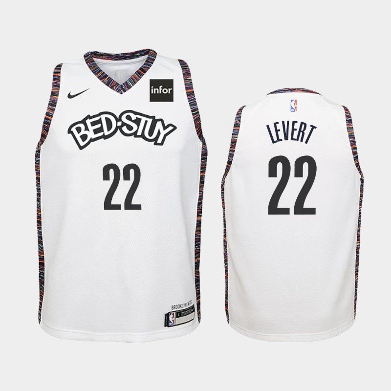 Youth Brooklyn Nets #22 Caris LeVert City Jersey