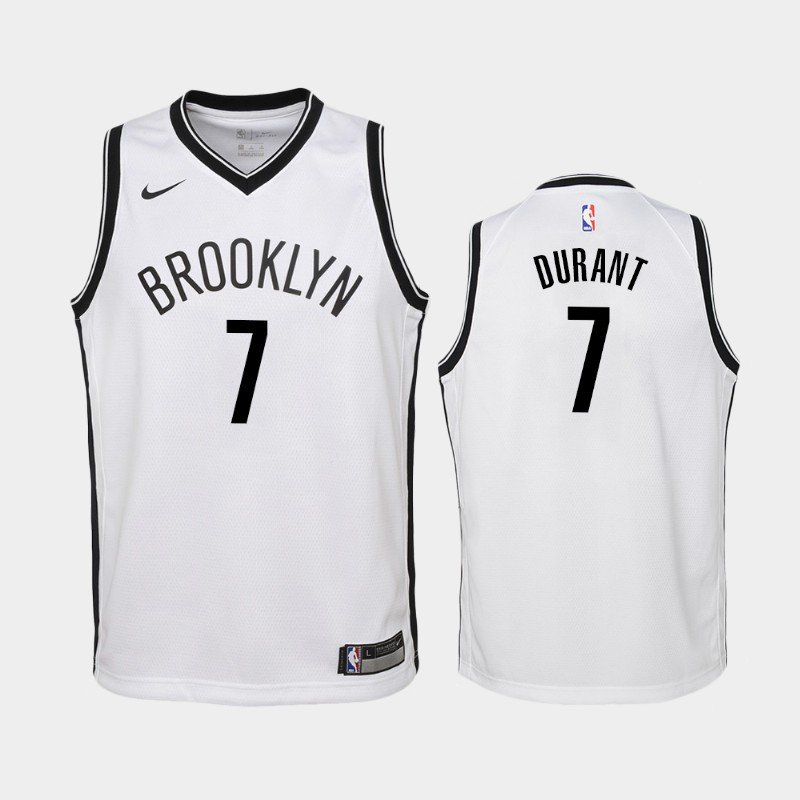 Youth Brooklyn Nets Kevin Durant Jersey White