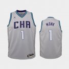 Youth Charlotte Hornets #1 Malik Monk City Jersey