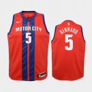 Youth Detroit Pistons #5 Luke Kennard City Jersey
