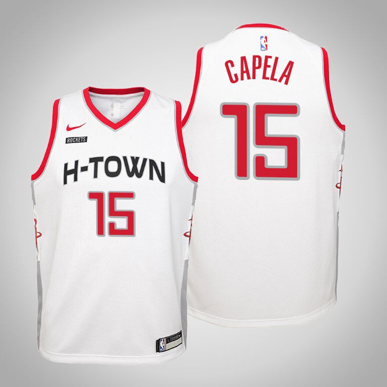 Youth Houston Rockets Clint Capela City Jersey