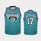Youth Memphis Grizzlies #17 Jonas Valanciunas Teal Jersey