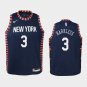 Youth New York Knicks #3 Maurice Harkless City Jersey Navy