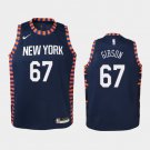 Youth New York Knicks #67 Taj Gibson City Jersey Navy
