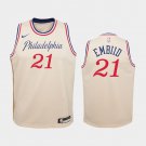 Youth Philadelphia 76ers #21 Joel Embiid City Jersey
