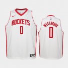 Youth Houston Rockets #0 Russell Westbrood White Jersey