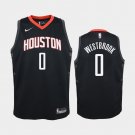 Youth Houston Rockets #0 Russell Westbrook Black Jersey