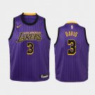 Youth Los Angeles Lakers #3 Anthony Davis Jersey Purple