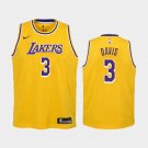 Youth Los Angeles Lakers #3 Anthony Davis Jersey yellow