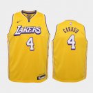 Youth Los Angeles Lakers #4 Alex Caruso Gold City Jersey
