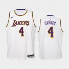 Youth Los Angeles Lakers #4 Alex Caruso Jersey White
