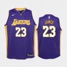 Youth Los Angeles Lakers #23 Lebron James Jersey Purple