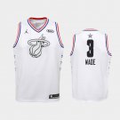 Youth Miami Heat #3 Dwyane Wade All-Star Jersey White