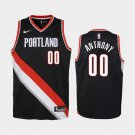 Youth Portland Trail Blazers #00 Carmelo Anthony Black Jersey