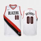 Youth Portland Trail Blazers #00 Carmelo Anthony Jersey White