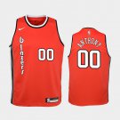 Youth Portland Trail Blazers #00 Carmelo Anthony Red Jersey
