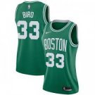 Women Boston Celtics #33 Larry Bird Swingman Jersey Green