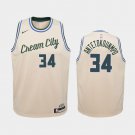Women Milwaukee Bucks #34 Giannis Antetokounmpo City Jersey