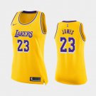 Women's Los Angeles Lakers #23 LeBron James Swingman Jersey