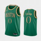 Boston Celtics #0 Jayson Tatum City Jersey Green