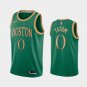 Boston Celtics #0 Jayson Tatum City Jersey Green
