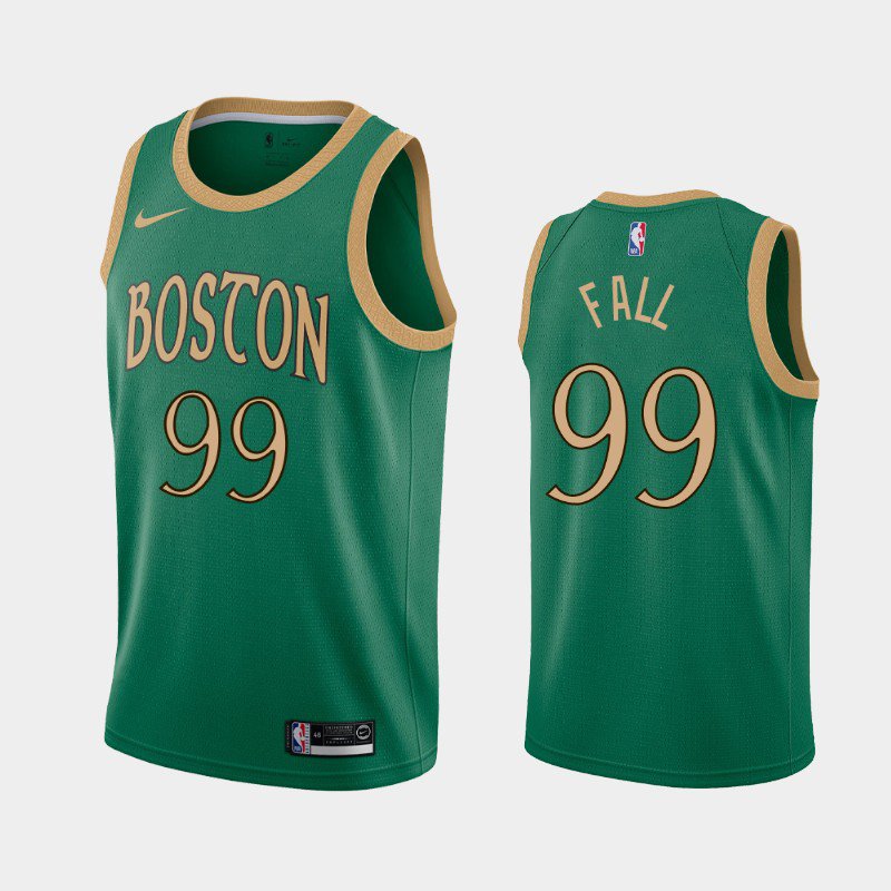 Boston Celtics #99 Tacko Fall City Jersey Green
