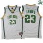 LeBron James #23 Irish High School White Jersey