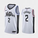 Los Angeles Clippers #2 Kawhi Leonard White City Jersey